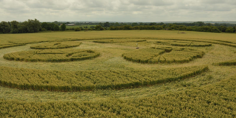 Honeystreet (3), Wiltshire crop circle, aerial photo 32