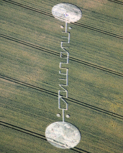 Honeystreet (3), Wiltshire crop circle, aerial photo 6