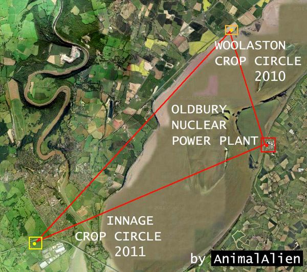 Innage, Wales crop circle, aerial photo 7