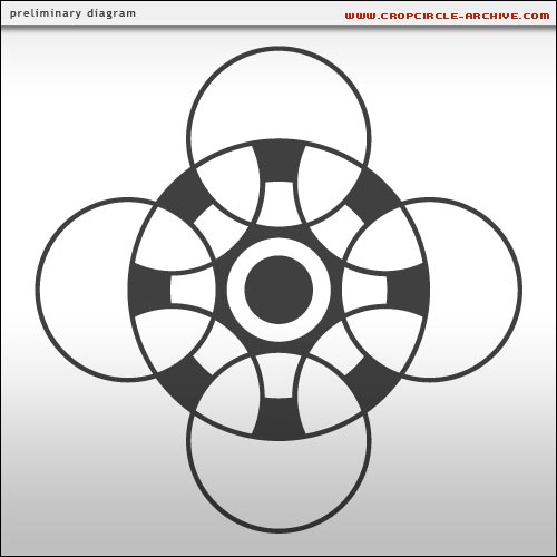 Innage, Wales crop circle, aerial photo 16
