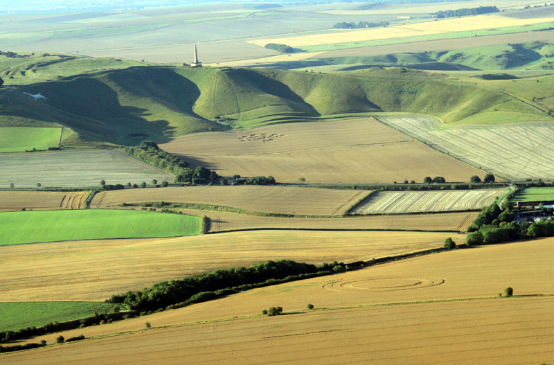 Jubilee Plantation, Wiltshire crop circle, aerial photo 5