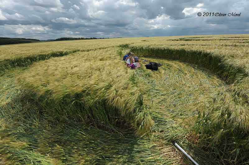 Kingstone Coombes, Oxfordshire crop circle, aerial photo 22