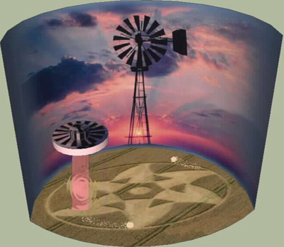 Crop Circle atKnoll Down, Wiltshire crop circle, aerial photo 16