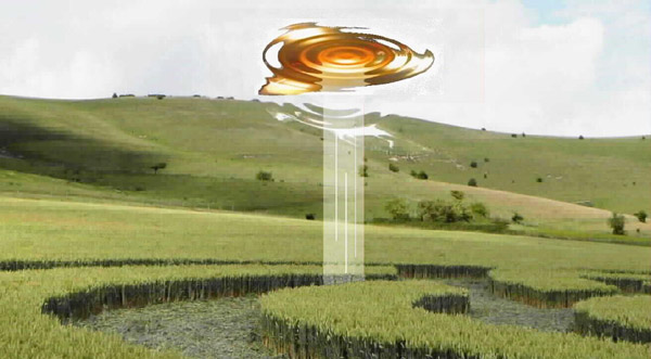 Milk Hill, Wiltshire crop circle, aerial photo 17