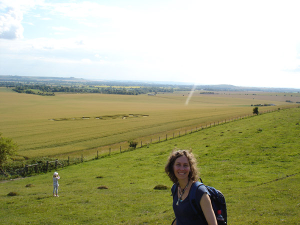 Milk Hill, Wiltshire crop circle, aerial photo 25