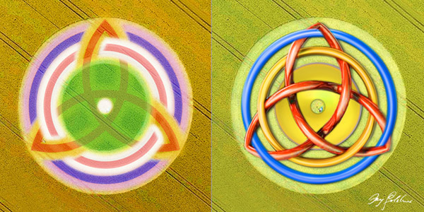 Milk Hill, Wiltshire crop circle, aerial photo 15