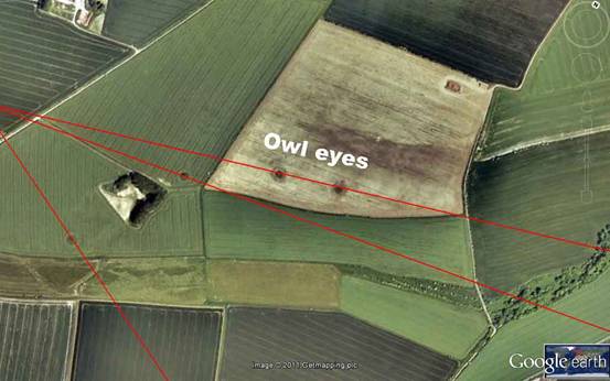 Roundway Hill (3), Wiltshire crop circle, aerial photo 12