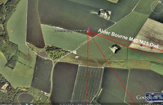 Roundway Hill (3), Wiltshire crop circle, aerial photo 13