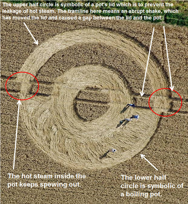 Silbury Hill, Wiltshire crop circle, aerial photo 4