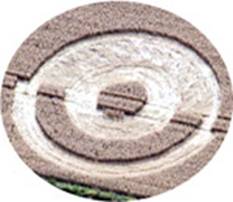 Silbury Hill, Wiltshire crop circle, aerial photo 8