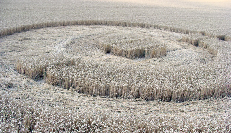 Silbury Hill, Wiltshire crop circle, aerial photo 10