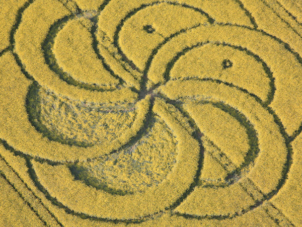 Silbury Hill, Wiltshire crop circle, aerial photo 23