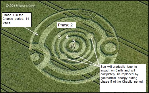 Cow Drove Hill, Hampshire crop circle, aerial photo 12