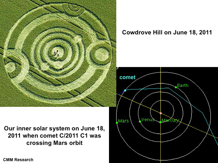 Cow Drove Hill, Hampshire crop circle, aerial photo 18