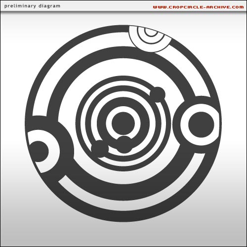 Cow Drove Hill, Hampshire crop circle, aerial photo 24