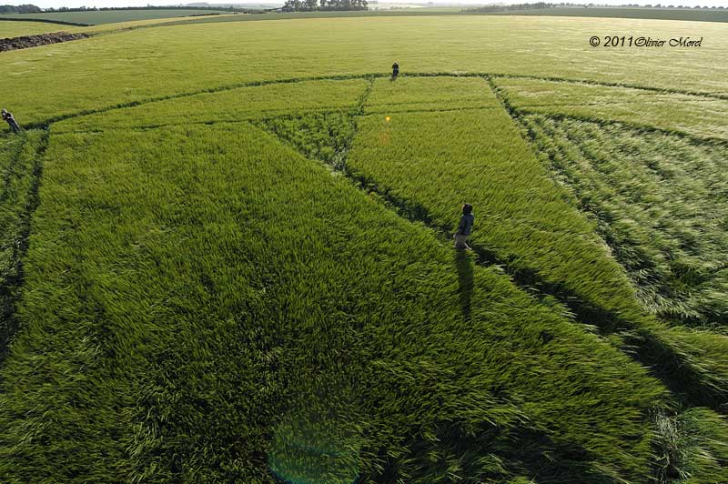 Stonehenge (1), Wiltshire crop circle, aerial photo 26