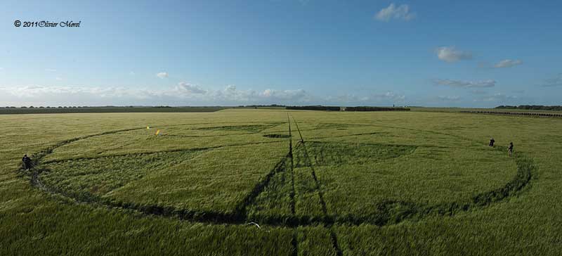 Stonehenge (1), Wiltshire crop circle, aerial photo 24