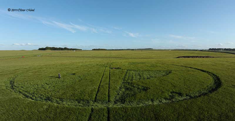Stonehenge (1), Wiltshire crop circle, aerial photo 25