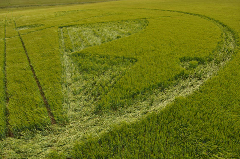 Stonehenge (1), Wiltshire crop circle, aerial photo 22