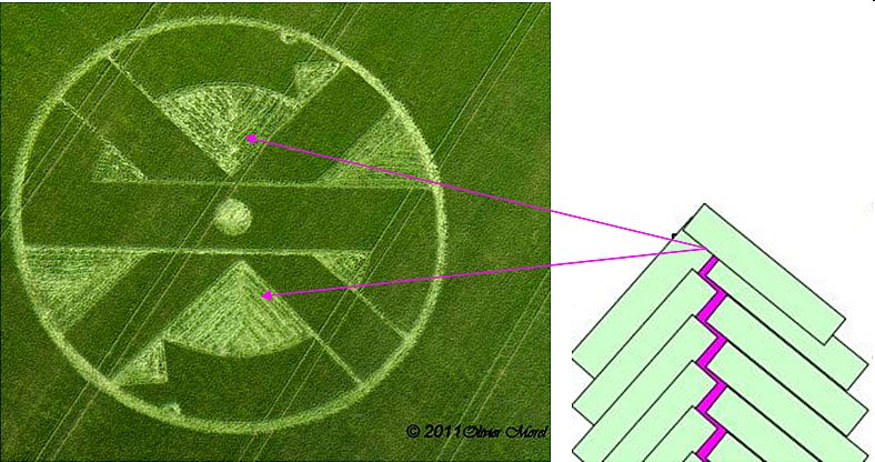 Stonehenge (1), Wiltshire crop circle, aerial photo 10