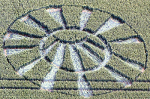 Stonehenge (2), Wiltshire crop circle, aerial photo 7
