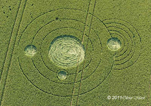 Stonehenge (2), Wiltshire crop circle, aerial photo 8