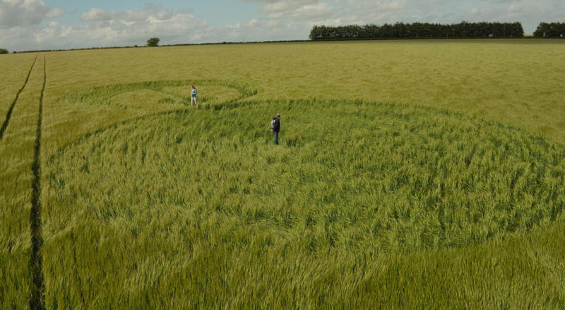 Stonehenge (2), Wiltshire crop circle, aerial photo 14