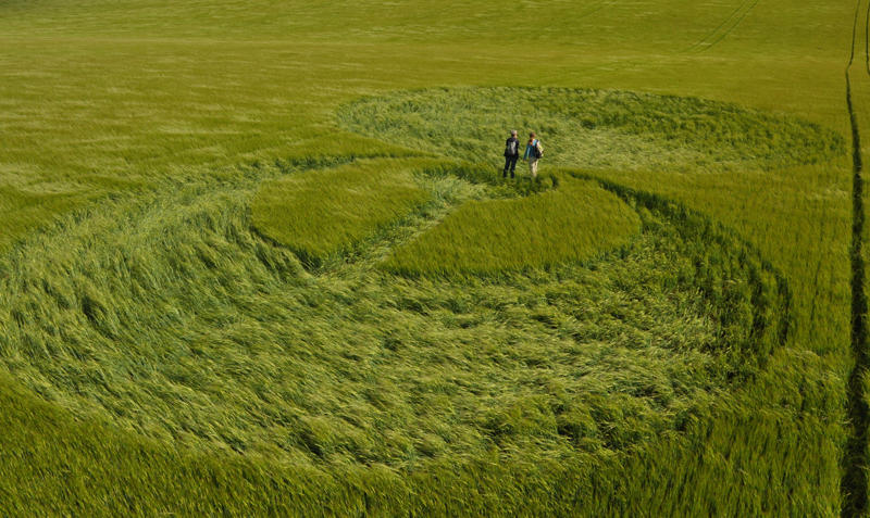 Stonehenge (2), Wiltshire crop circle, aerial photo 15