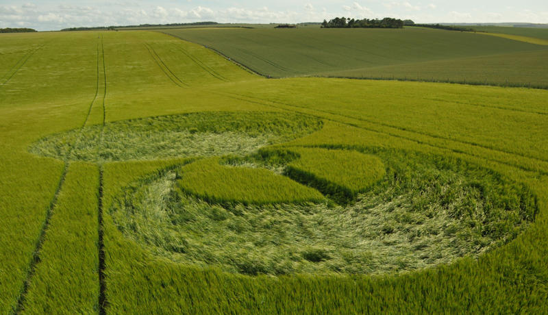 Stonehenge (2), Wiltshire crop circle, aerial photo 16