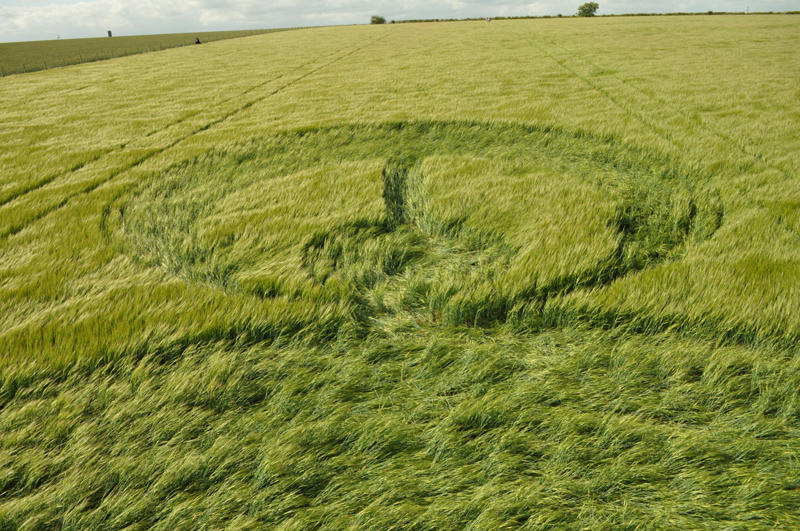 Stonehenge (2), Wiltshire crop circle, aerial photo 13