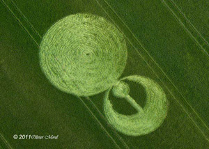 Stonehenge (2), Wiltshire crop circle, aerial photo 6