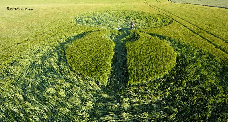 Stonehenge (2), Wiltshire crop circle, aerial photo 18