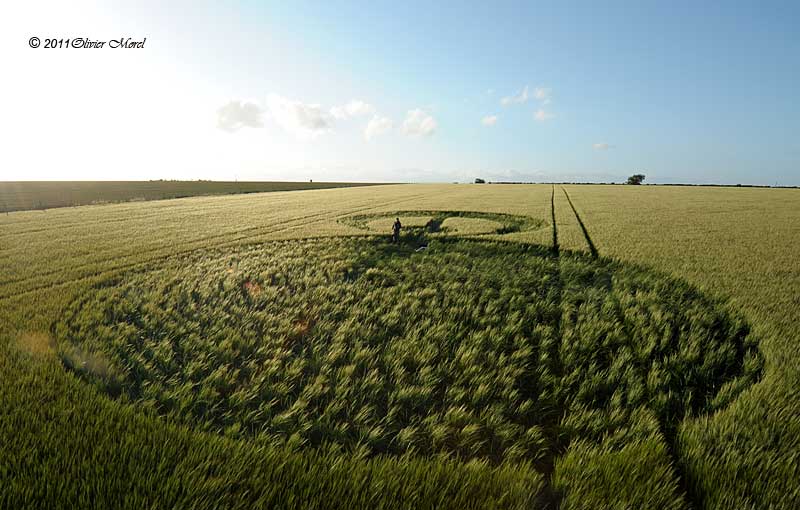 Stonehenge (2), Wiltshire crop circle, aerial photo 19