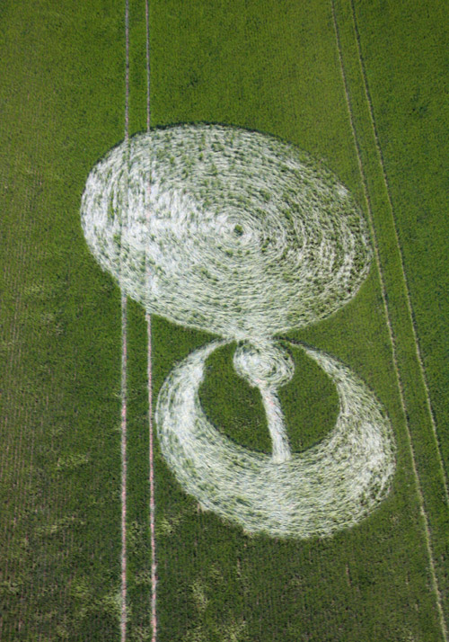 Stonehenge (2), Wiltshire crop circle, aerial photo 3