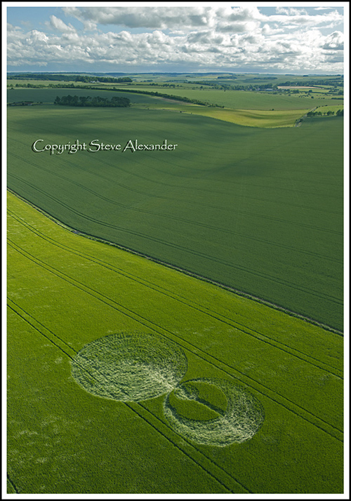 Stonehenge (2), Wiltshire crop circle, aerial photo 4