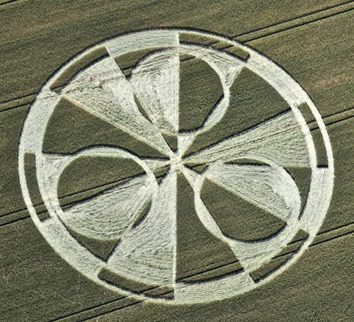 Stonehenge (3), Wiltshire crop circle, aerial photo 9
