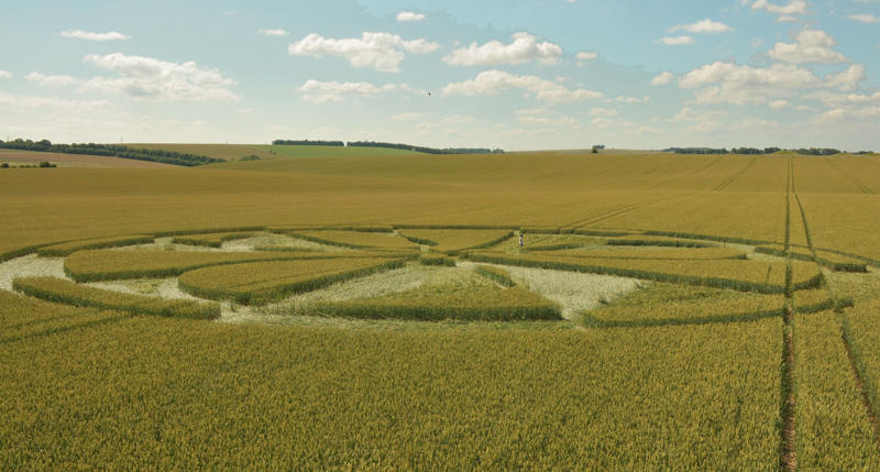 Stonehenge (3), Wiltshire crop circle, aerial photo 27