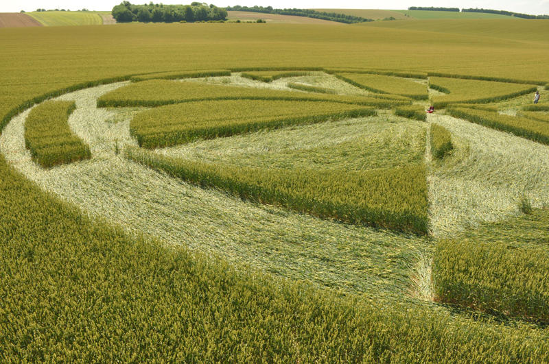 Stonehenge (3), Wiltshire crop circle, aerial photo 30