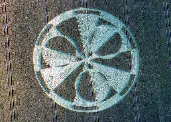 Stonehenge (3), Wiltshire crop circle, aerial photo 6