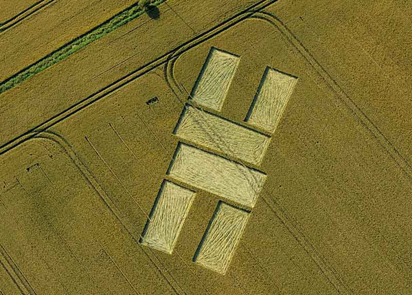 Stonehenge (3), Wiltshire crop circle, aerial photo 13