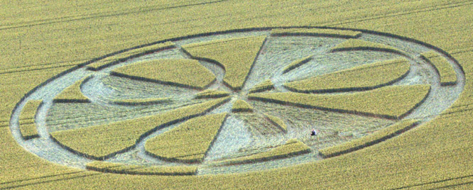 Stonehenge (3), Wiltshire crop circle, aerial photo 2