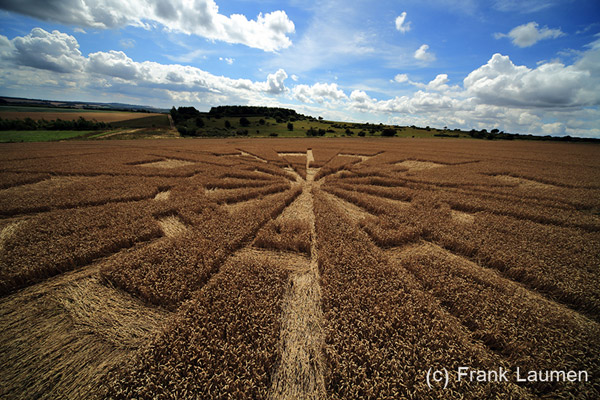 Temple Farm, Wiltshire crop circle, aerial photo 31