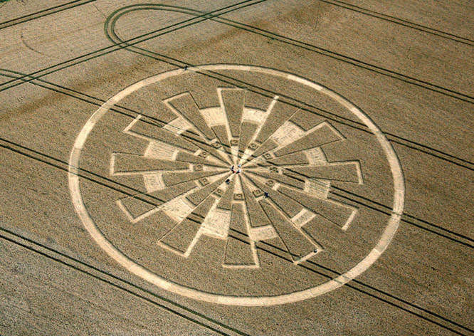 Temple Farm, Wiltshire crop circle, aerial photo 11