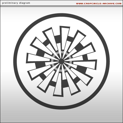 Temple Farm, Wiltshire crop circle, aerial photo 22