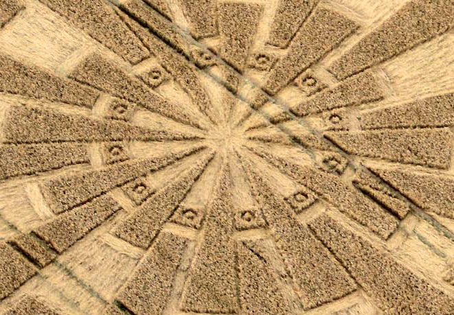 Temple Farm, Wiltshire crop circle, aerial photo 8