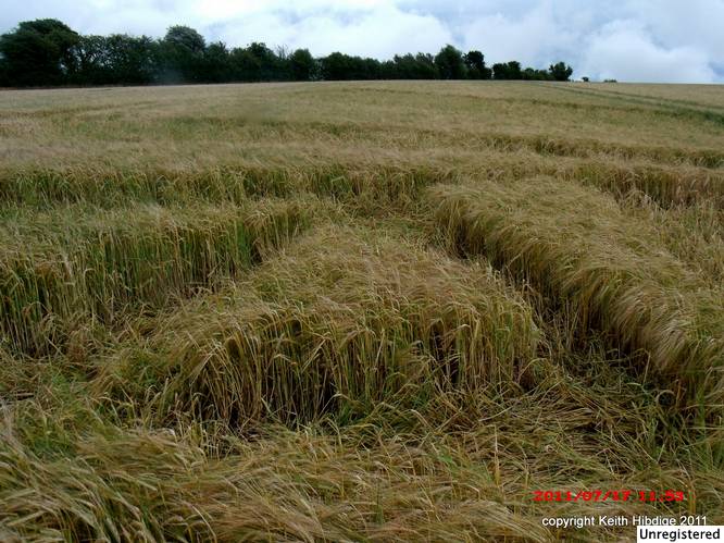 New Warren Farm, Hampshire crop circle, aerial photo 25