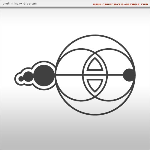 Wayland Smithy, Oxfordshire crop circle, aerial photo 8