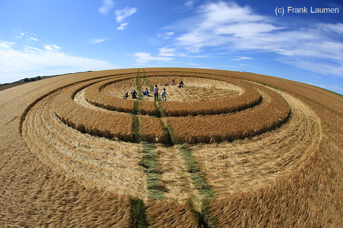 West Kennett, Wiltshire crop circle, aerial photo 21