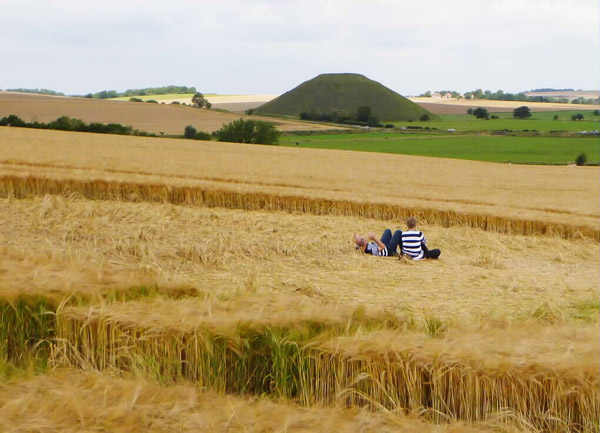 West Kennett, Wiltshire crop circle, aerial photo 19