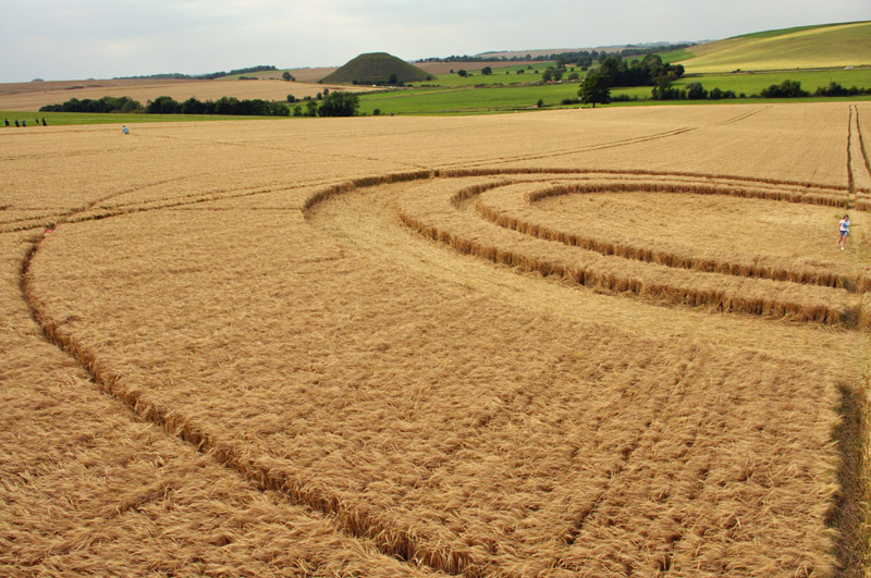 West Kennett, Wiltshire crop circle, aerial photo 12